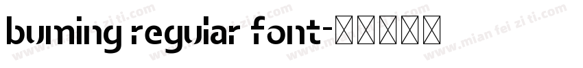 buming regular font字体转换